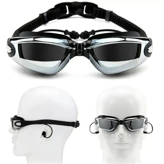 Professional Anti-Fog Swimming Goggles with Prescription for Nearsightedness